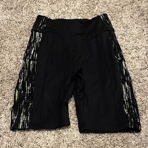 Gymshark Black Shorts with Green Accents